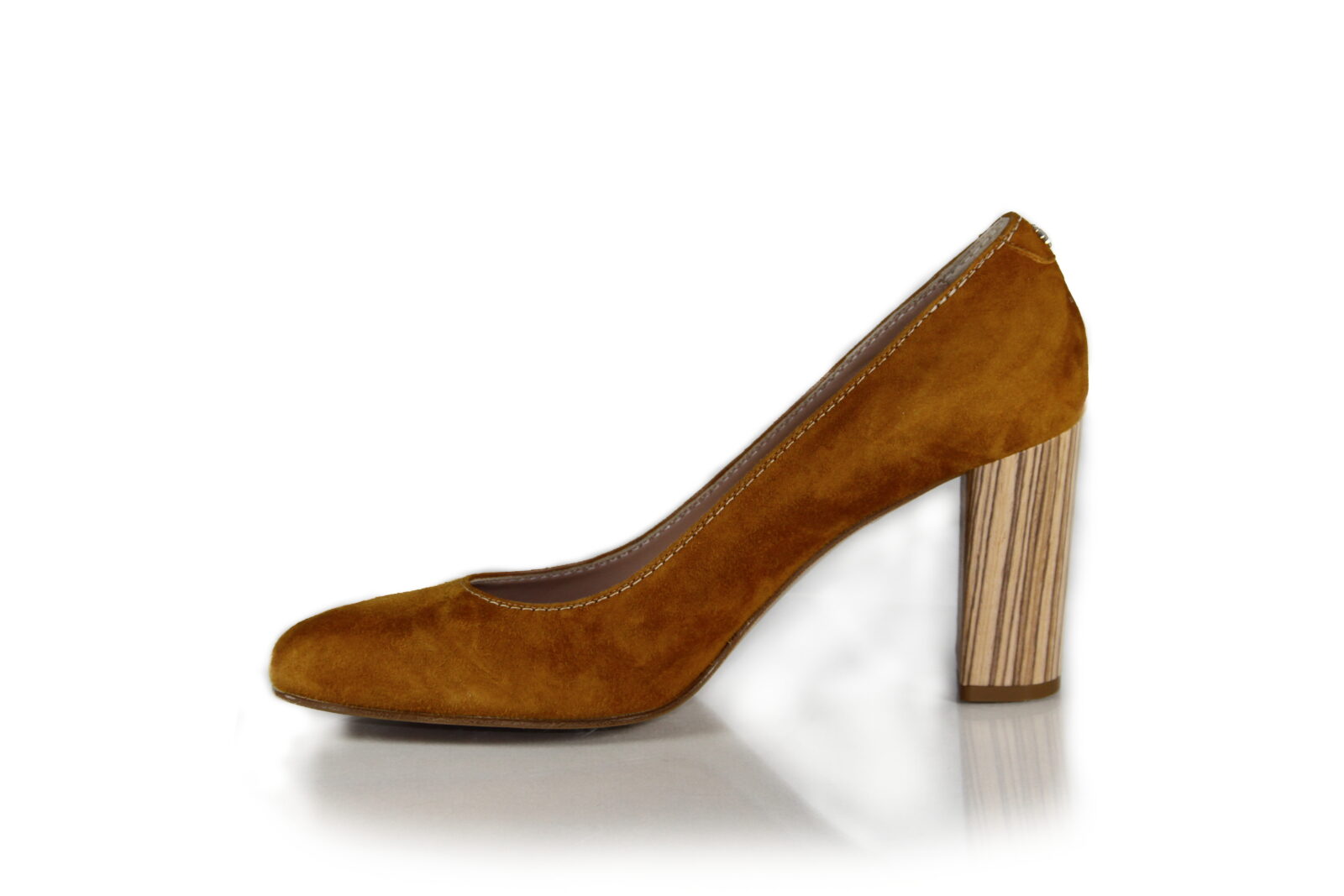 Pumps camel houten hak – GrandEleganza